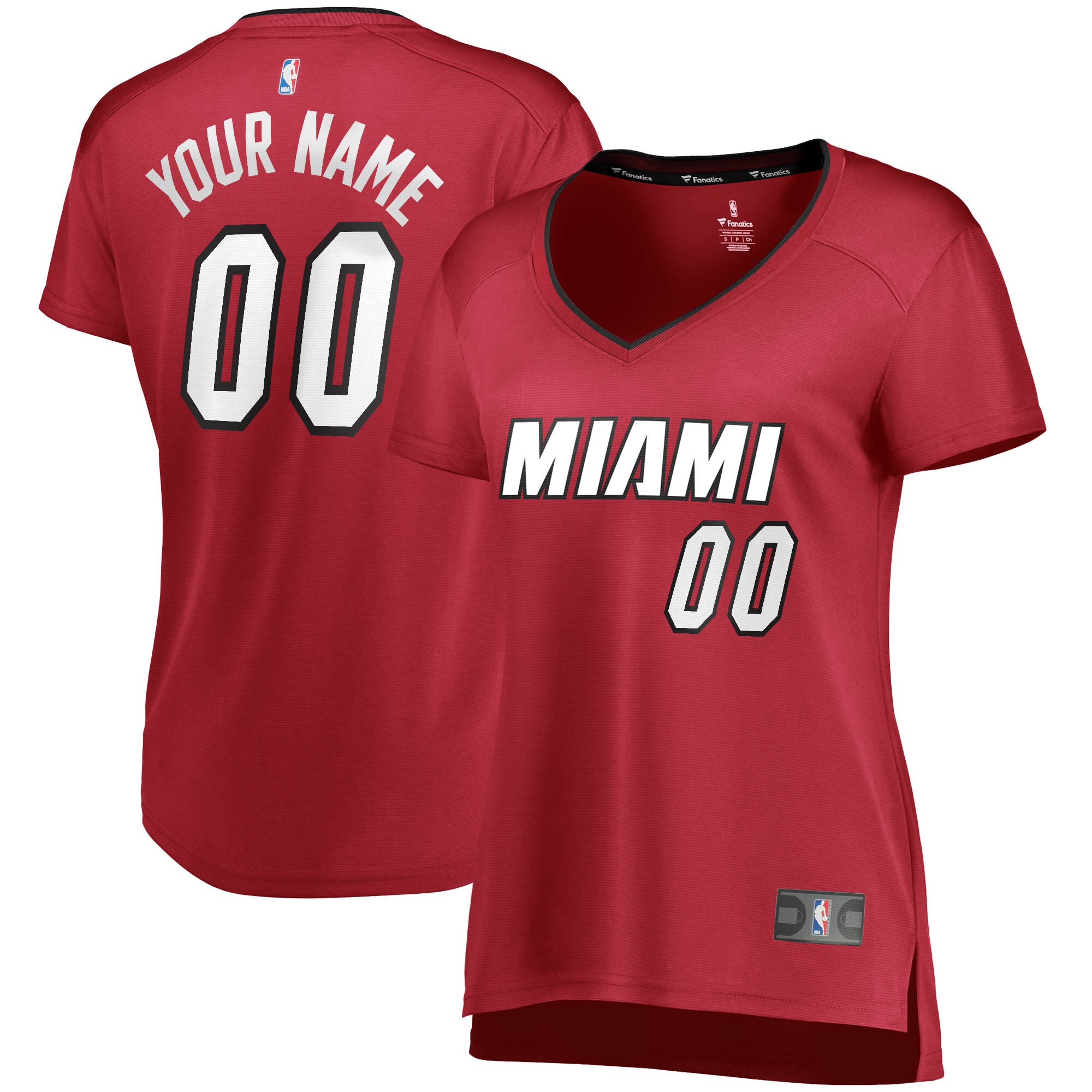 Miami Heat Women's Fast Break Custom Jersey Wine – Statement Edition