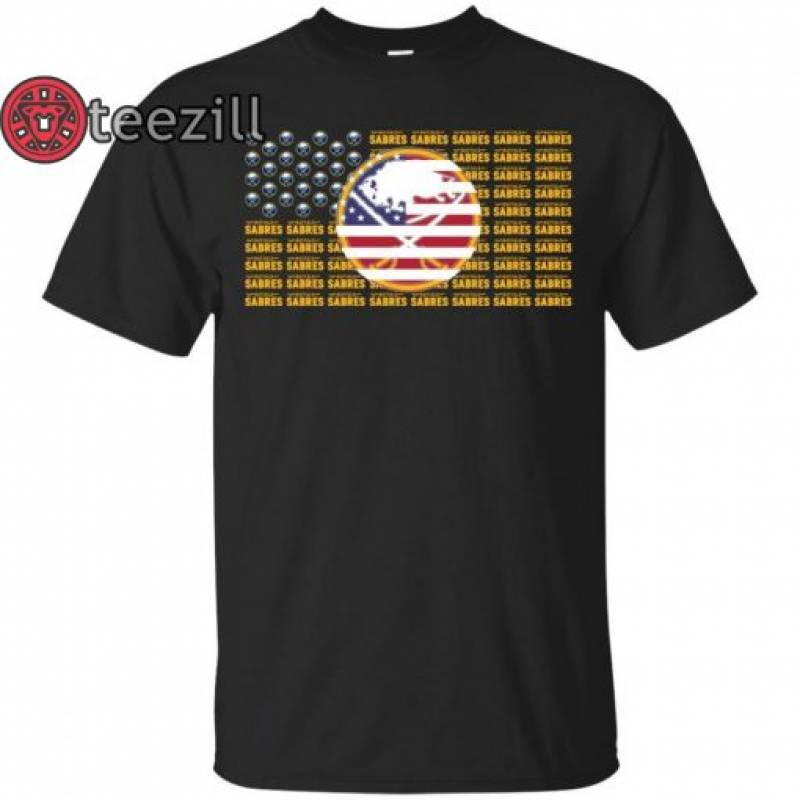 American Flag Buffalo Sabres Shirt Basketball Fan Tshirt