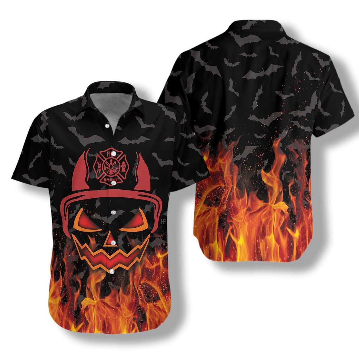 Halloween Firefighter Hawaii Shirt For Men Women Adult Ha58489