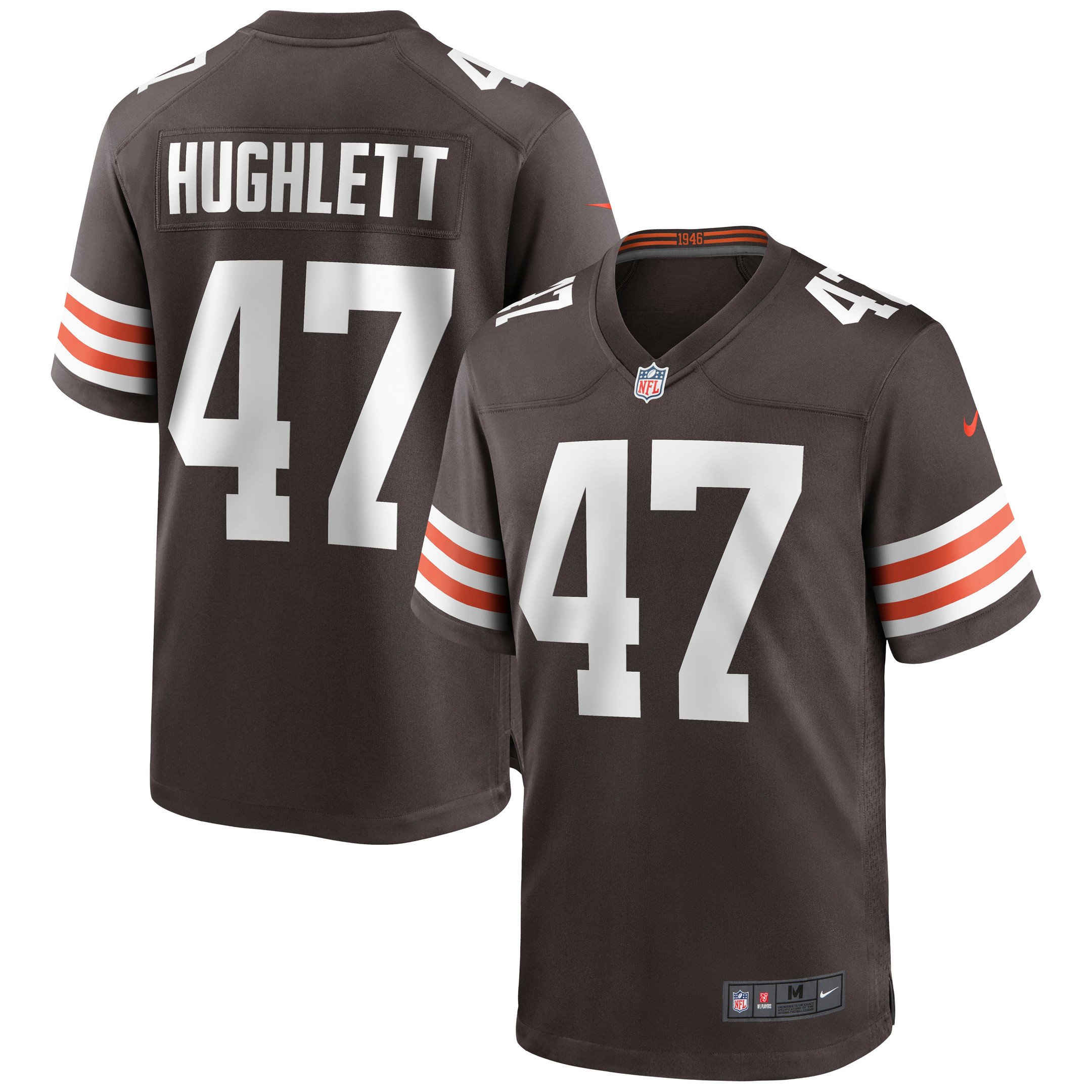 Charley Hughlett Cleveland Browns Game Jersey – Brown NFL