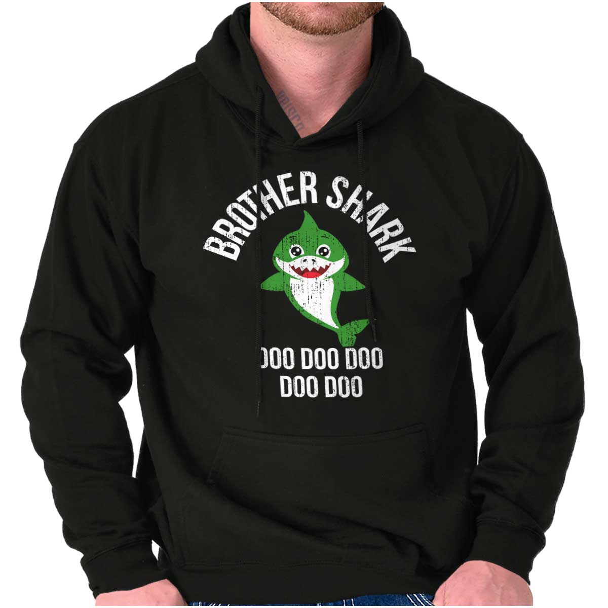 Cartoon Brother Shark Hoodie