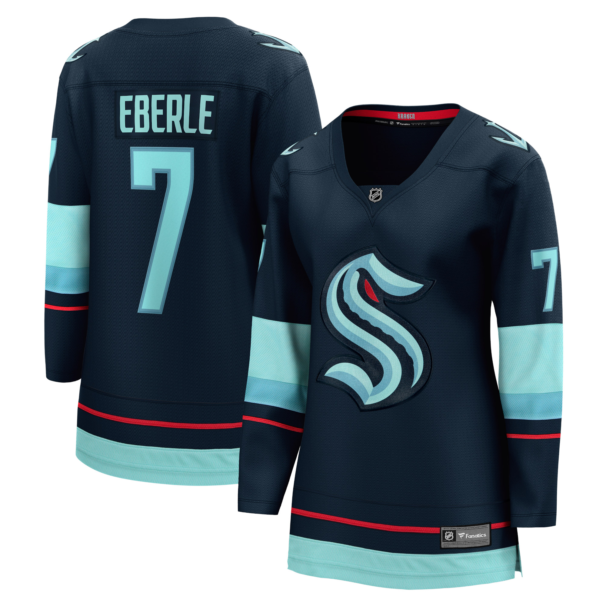 Women's Seattle Kraken Jordan Eberle Navy Home Breakaway Player Jersey