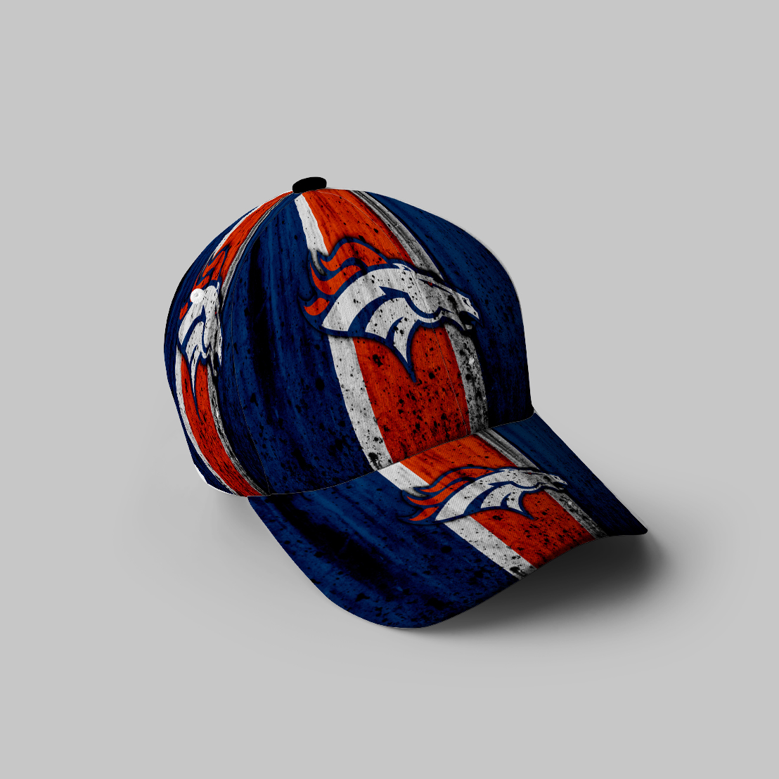 Denver Broncos Emblem V18 3D Printing Baseball Cap Classic Hat