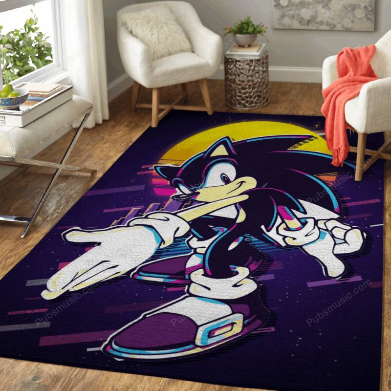 super sonic the Hedgehog  – 80S Retro Rug Mats – Carpet