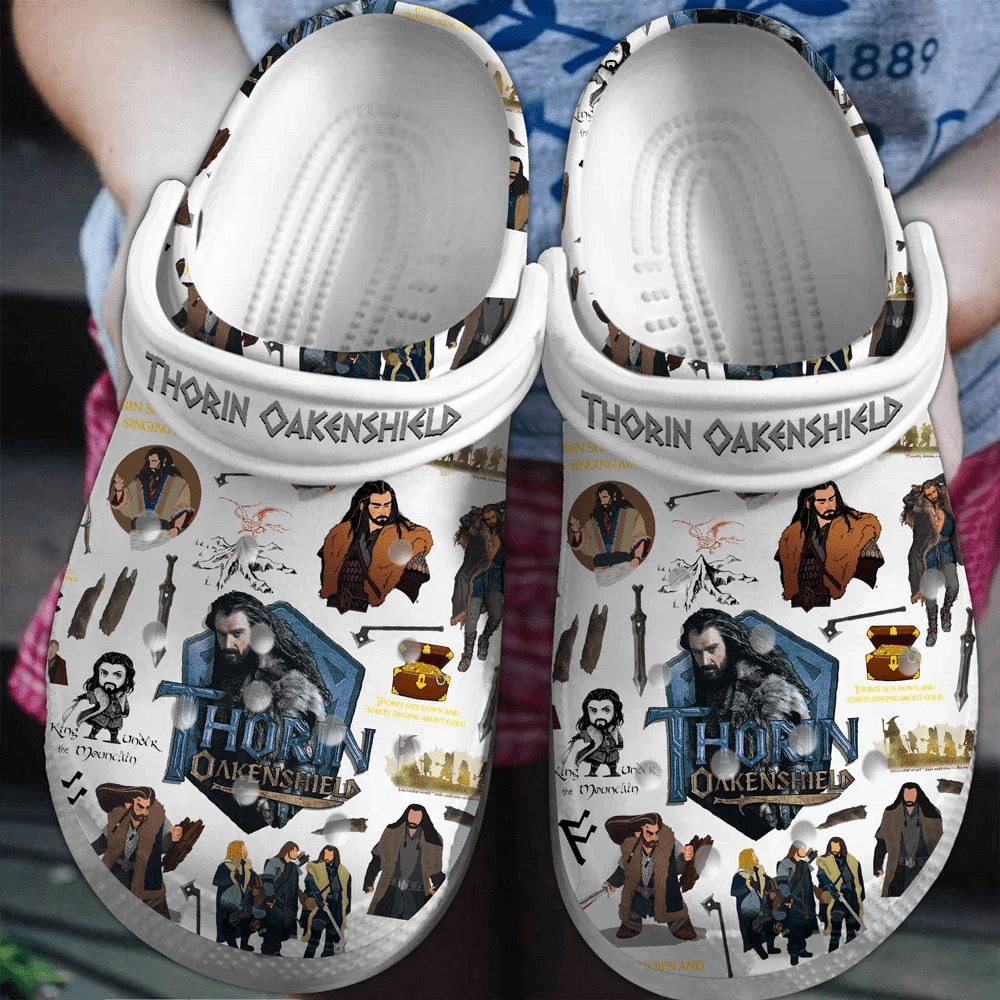 The Hobbit Thorin Oakenshield Movie Crocs Crocband Clogs Shoes Comfortable For Men Women and Kids