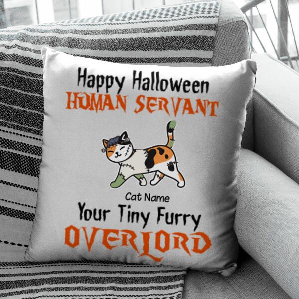 Happy Halloween Human Servant Personalized Pillow Pl-Tu02