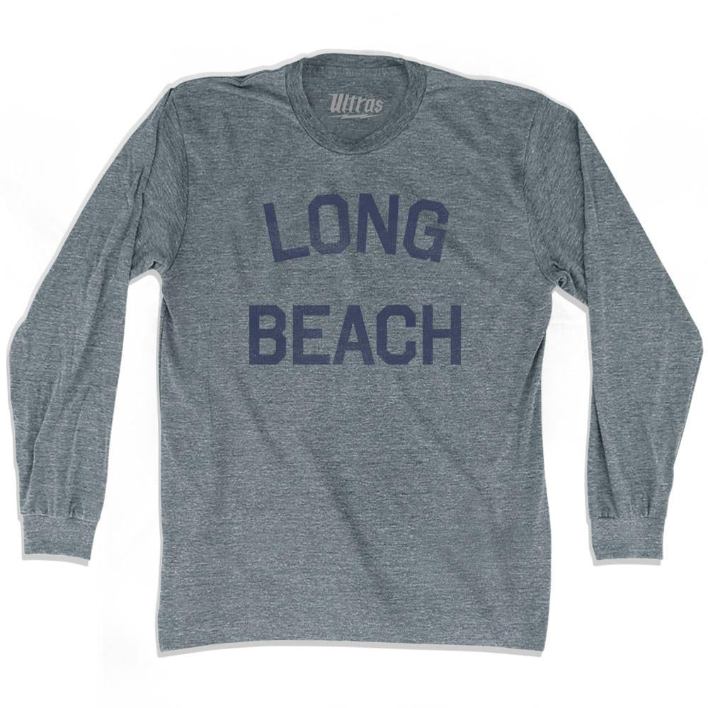 California Long Beach Adult Tri-Blend Long Sleeve Vintage T-shirt