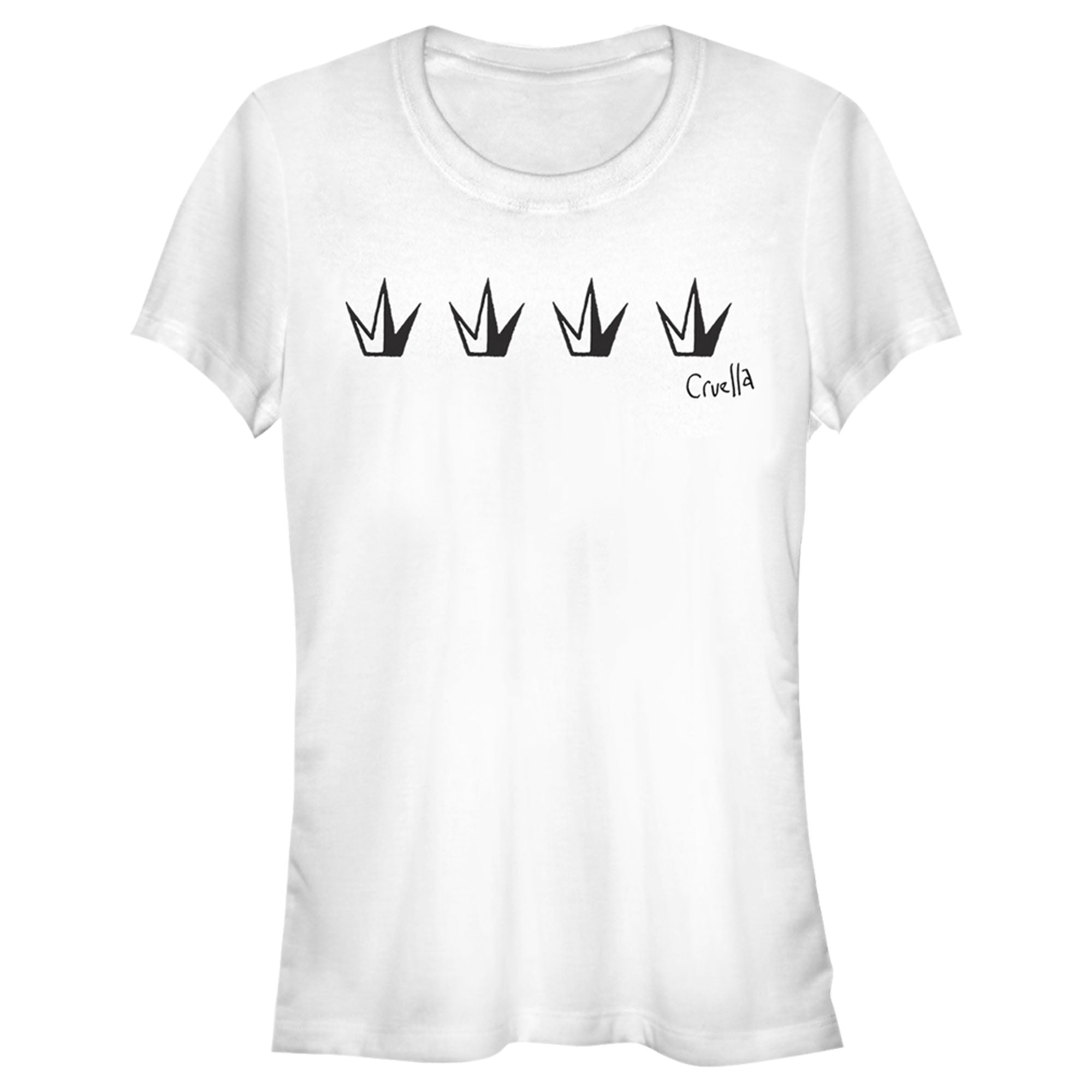 Cruella Junior’S Crowns Logo  T-Shirt