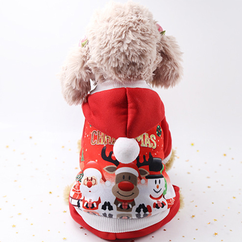 Christmas Dog Clothes Winter Pet Clothes for Small Dog Coat Jacket Costume Hoodies Warm Cat Santa Claus Christmas Pet Apparel 93 alx