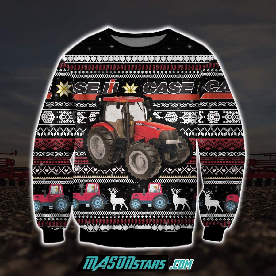 CASE IH 3D ALL OVER PRINT UGLY CHRISTMAS SWEATER