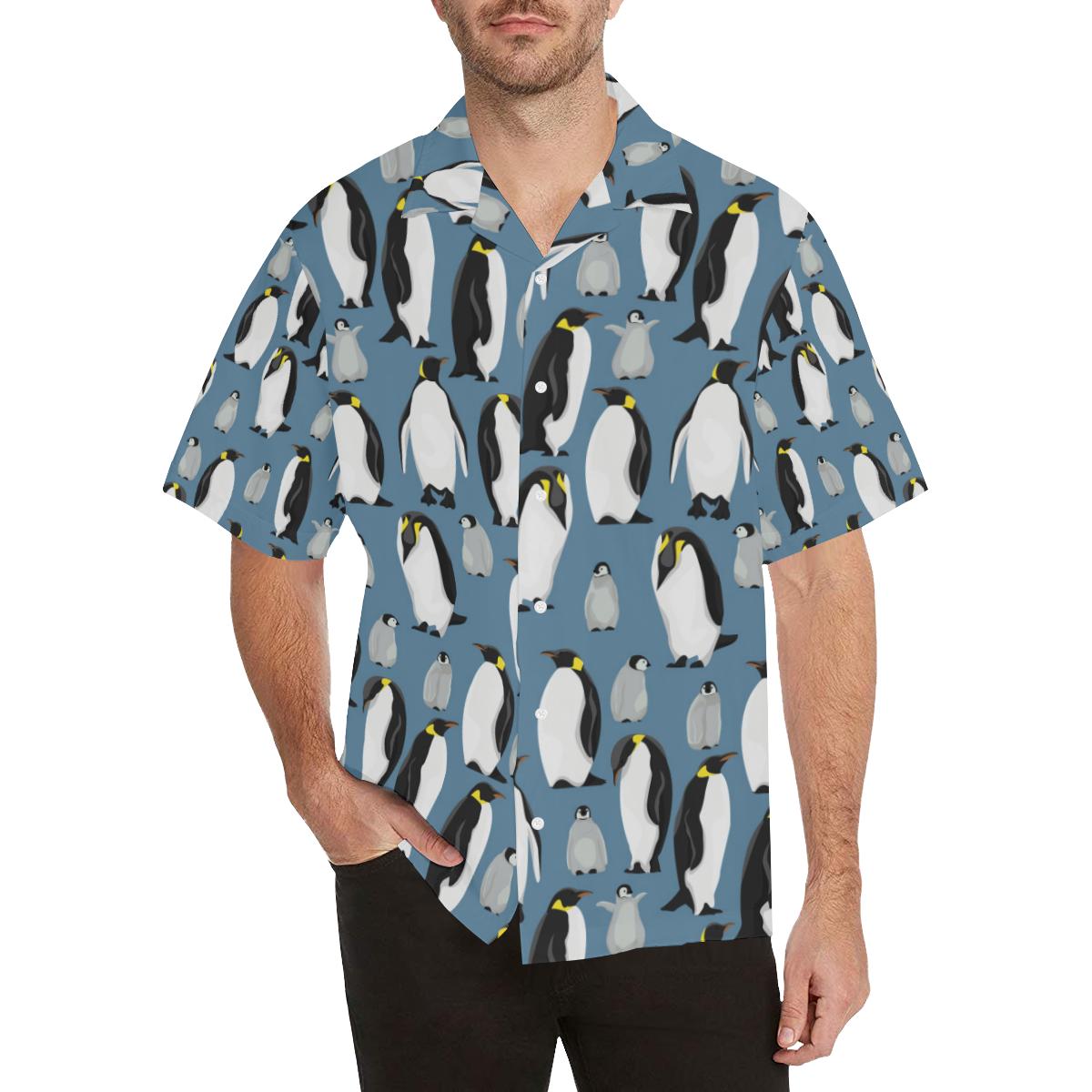 Penguin Pattern Print Design A03 Hawaiian Shirt