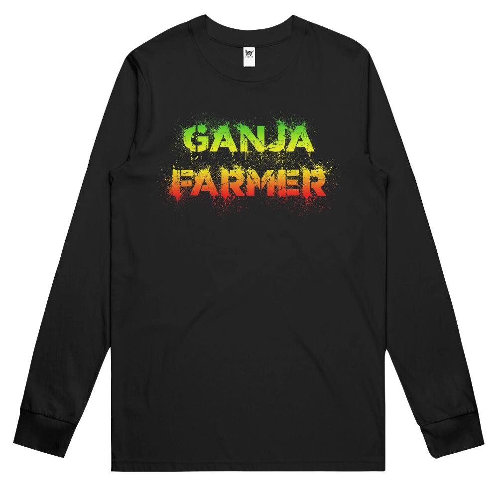 Reggae Shirt – Ganja Farmer Rastafari Long Sleeve T Shirts