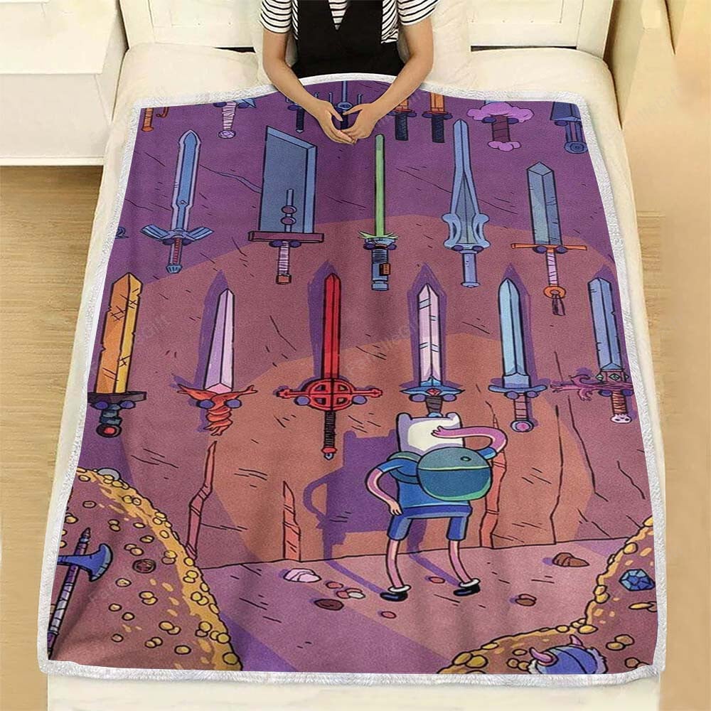 Adventure Times Fleece Blanket - Adventure Soft Blanket, Warm Blanket Bespoketshirt