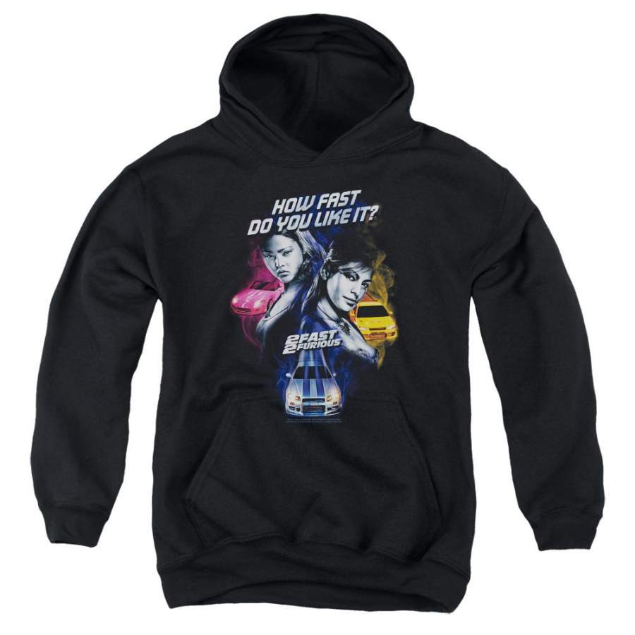 2 Fast 2 Furious – Fast Women Youth Pull Over Hoodie