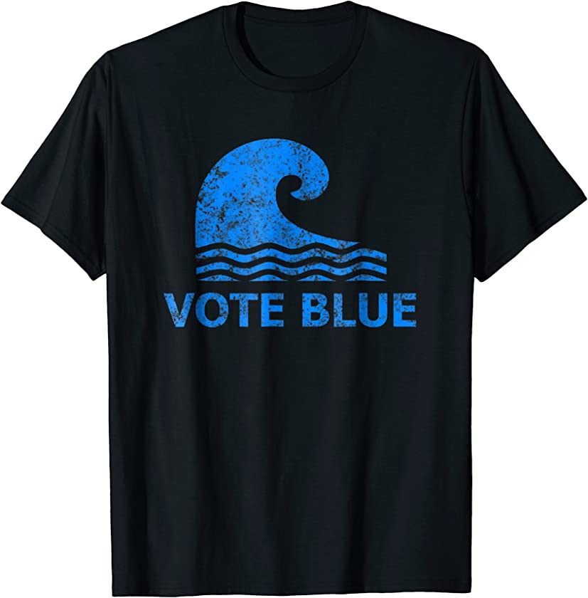 Vintage Vote Blue Midterm Elections 2018 Blue Wave T-Shirt