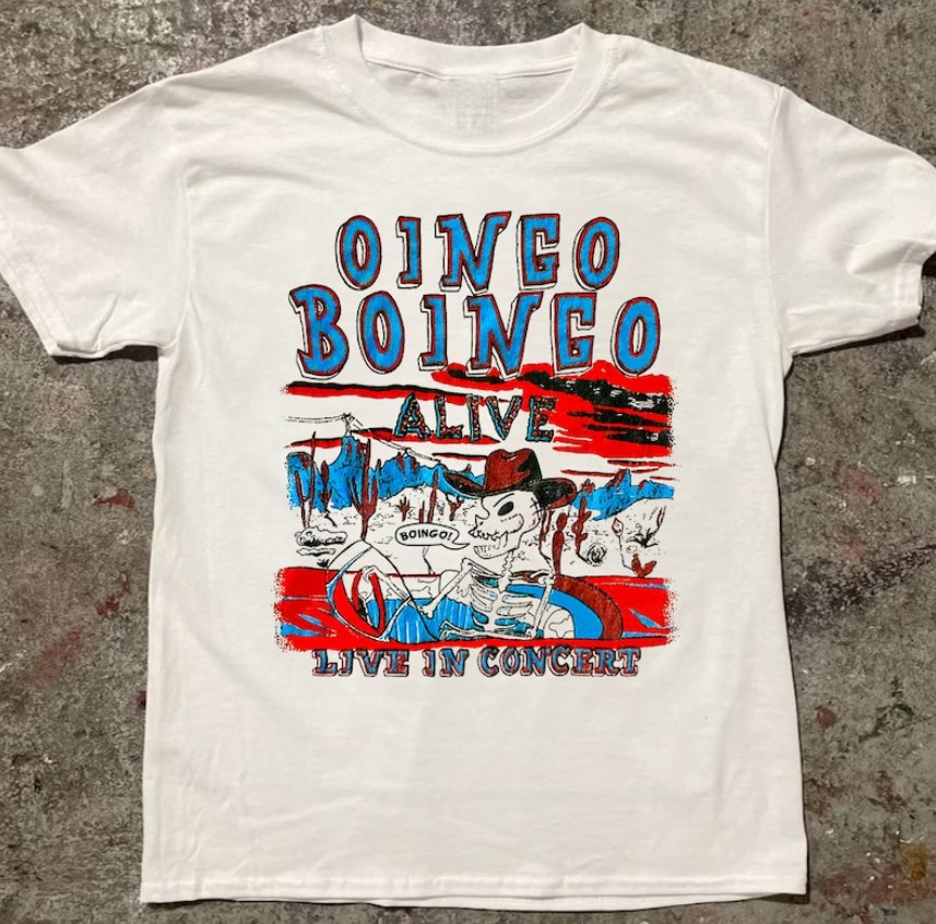 Oingo Boingo Alive Music Band Live in Concert 80 s Tee Outfit