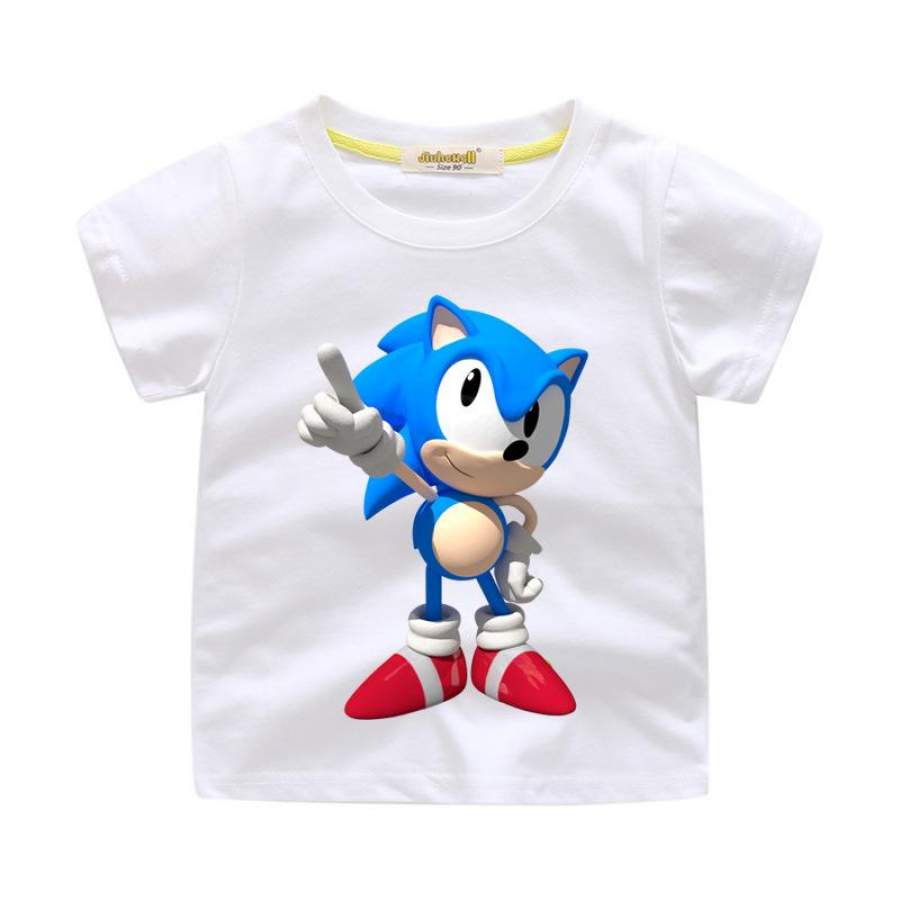 3D Sonic the hedgehog cotton tshirt for boys and girls