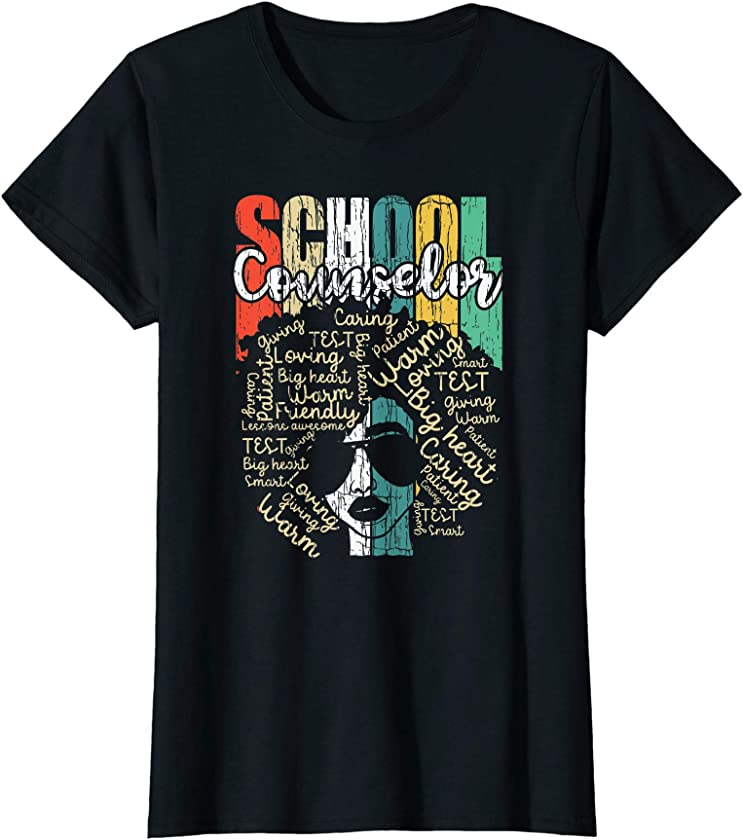 Womens Vintage School Counselor Nursing Costume African American T-Shirt