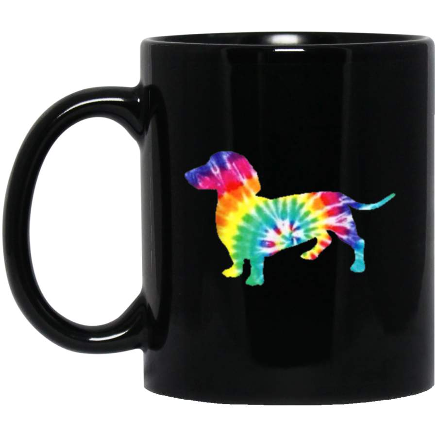 Dachshund Tie Dye Dog Puppy Retro T Mugs Men Women Gift Mug