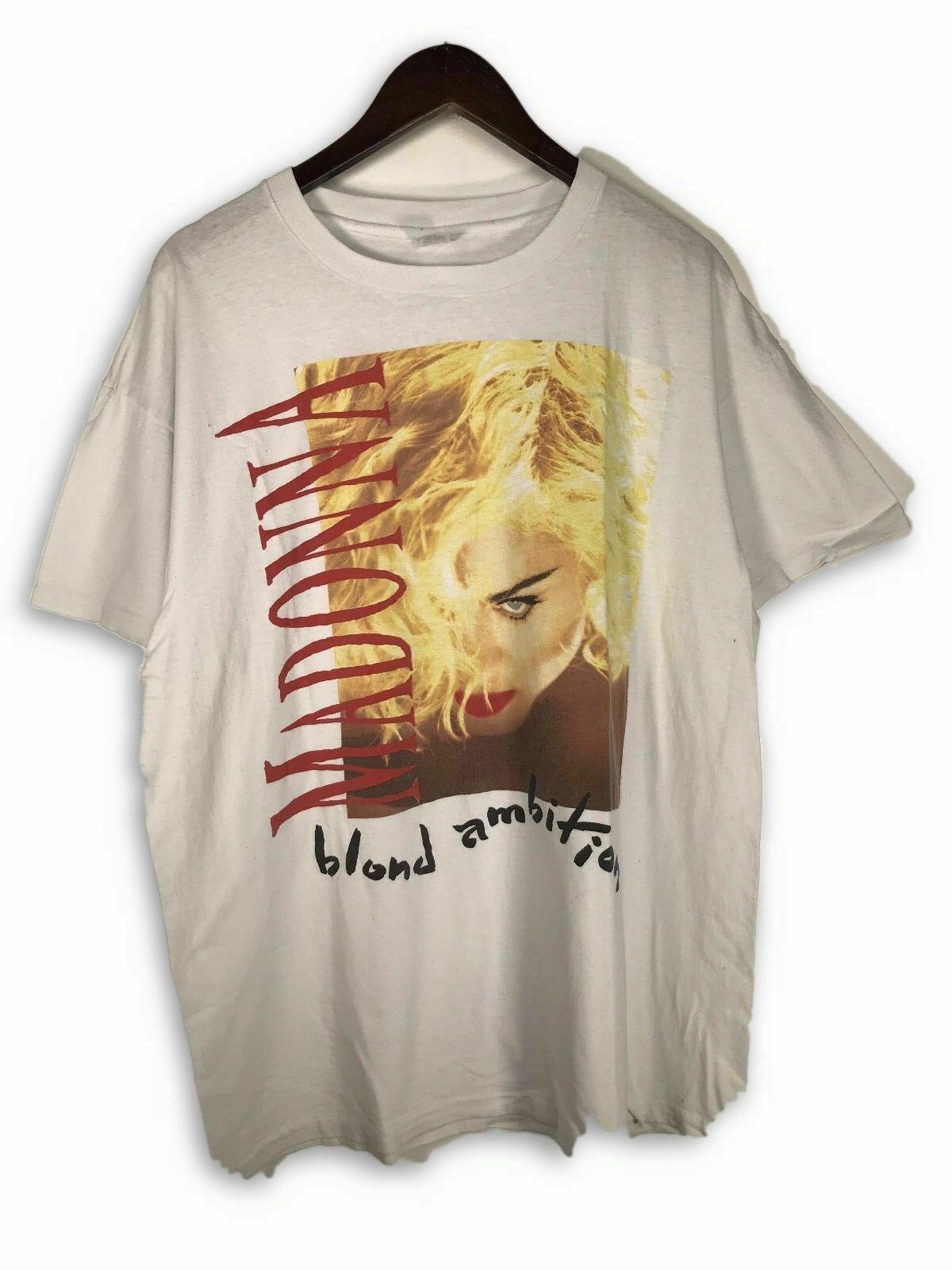 Vintage VTG 90s Madonna Blonde Ambition Tour White T-Shirt