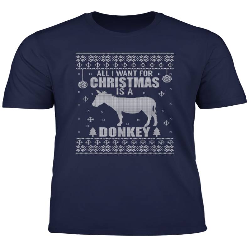 All I Want For Christmas Is A Donkey Ugly Christmas T Shirt