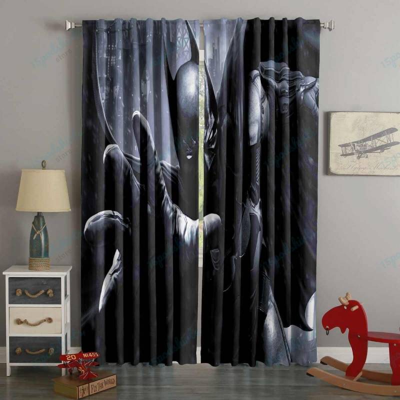 3D Printed Bat Man Style Custom Living Room Curtains