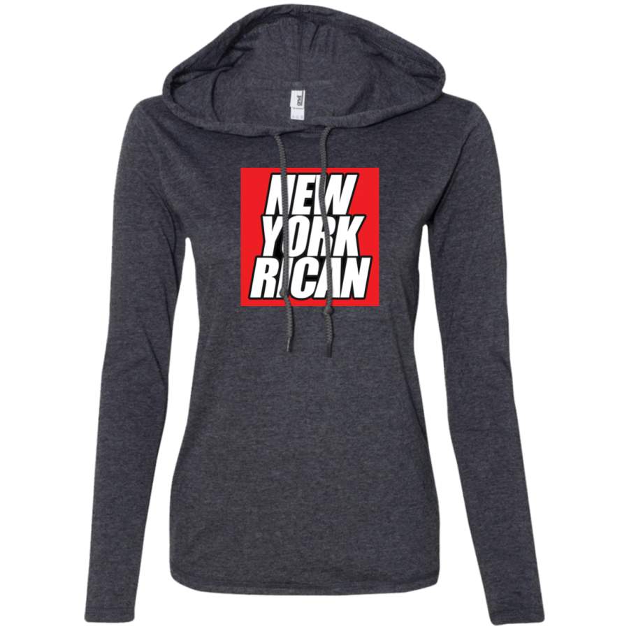New York Rican 887L Anvil Ladies’ LS T-Shirt Hoodie