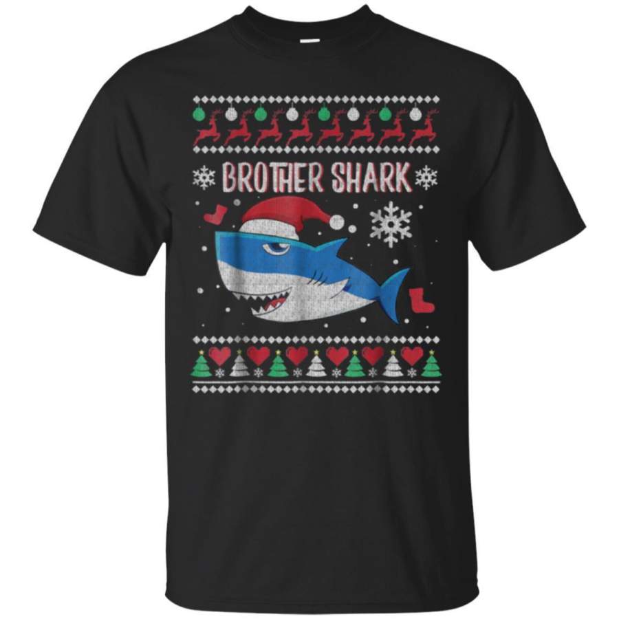 AGR Brother Shark Ugly Christmas Shirt Jaq T-shirt