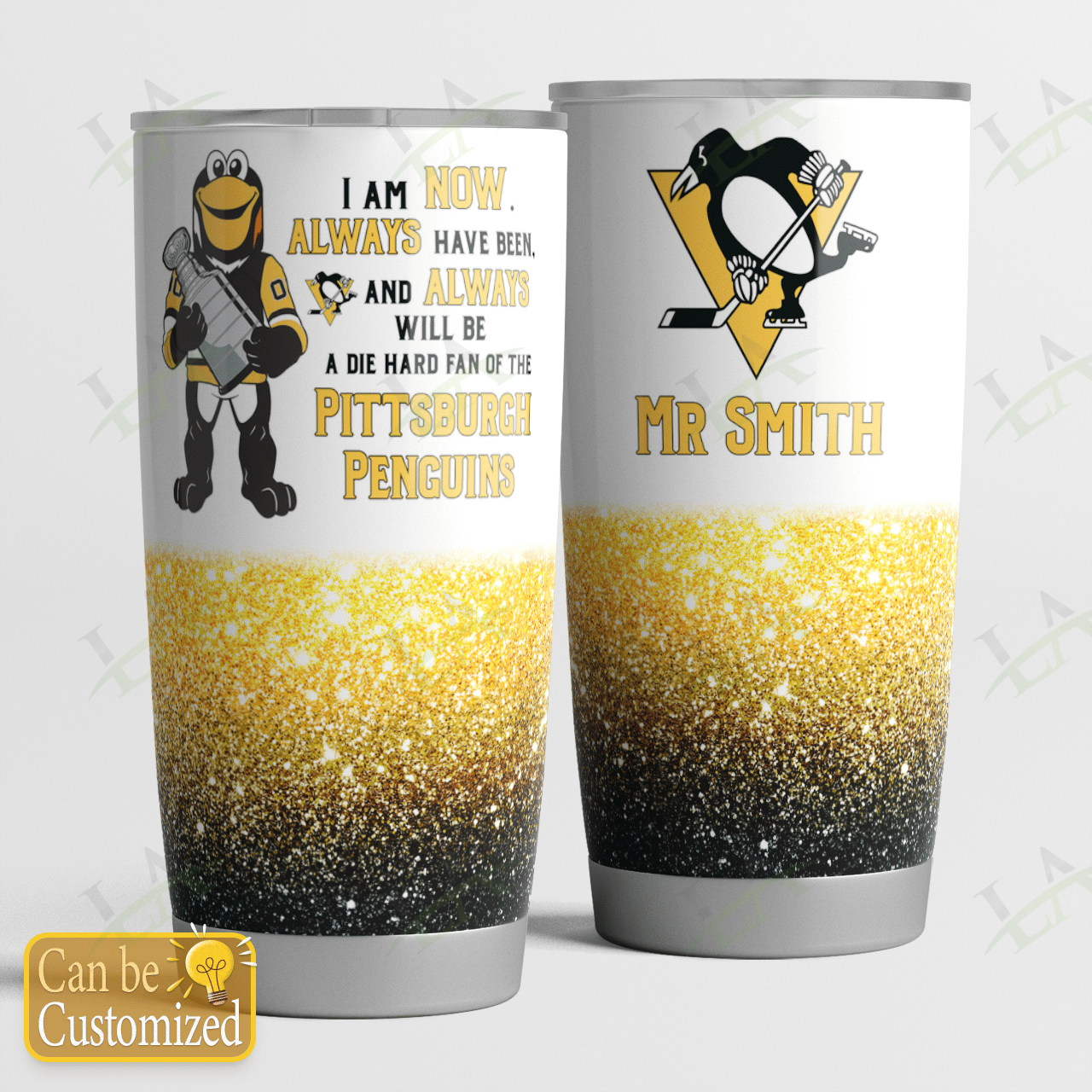 Pittsburgh Penguins Tumbler 20oz Personalize Name