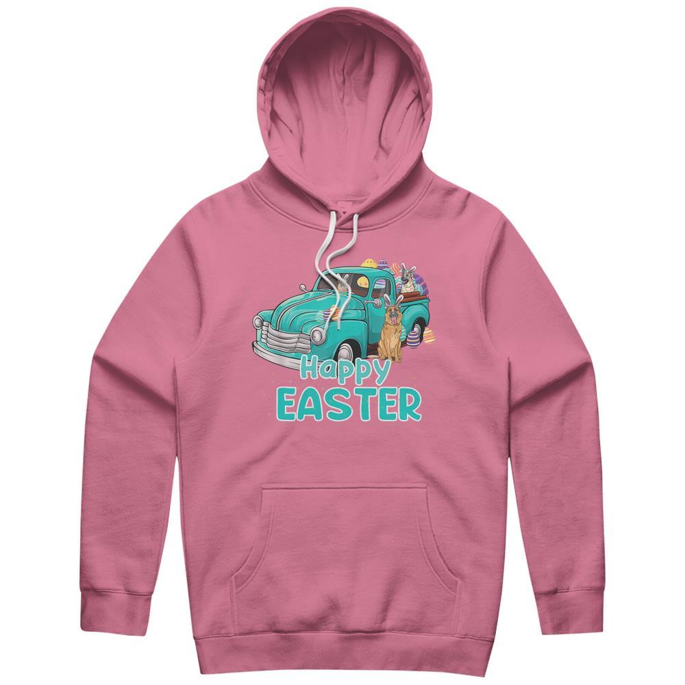 Bunny German Shepherd Happy Easter Day Truck Dog Hoodie