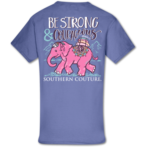 Southern Couture Classic Be Strong Elephant T-Shirt