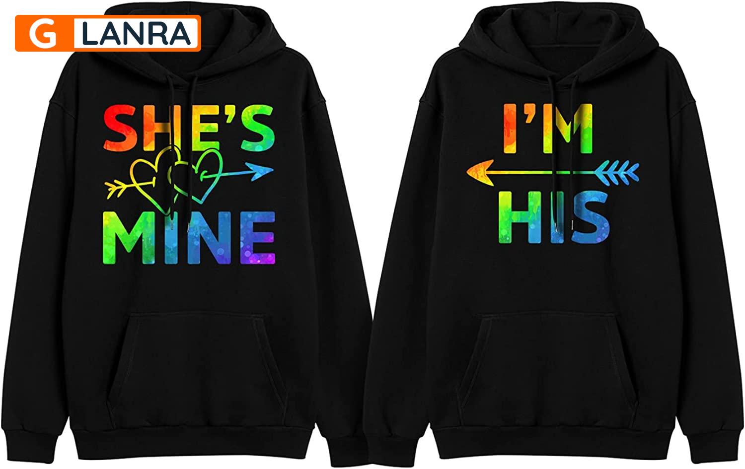 She’S Mine I’M His Hoodie, Lgbt Couple Hoodie, Matching Couple Hoodie, Lgbt Hoodie, Husband Wife Hoodie, Unisex Sweater, Sweatshirt