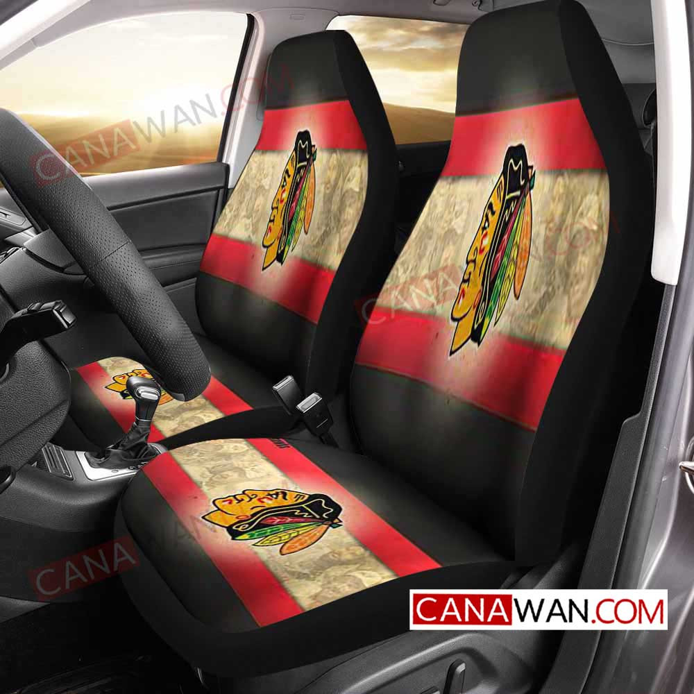 Chicago Blackhawks Style373 3D Customized Personalized Car Seat Cover