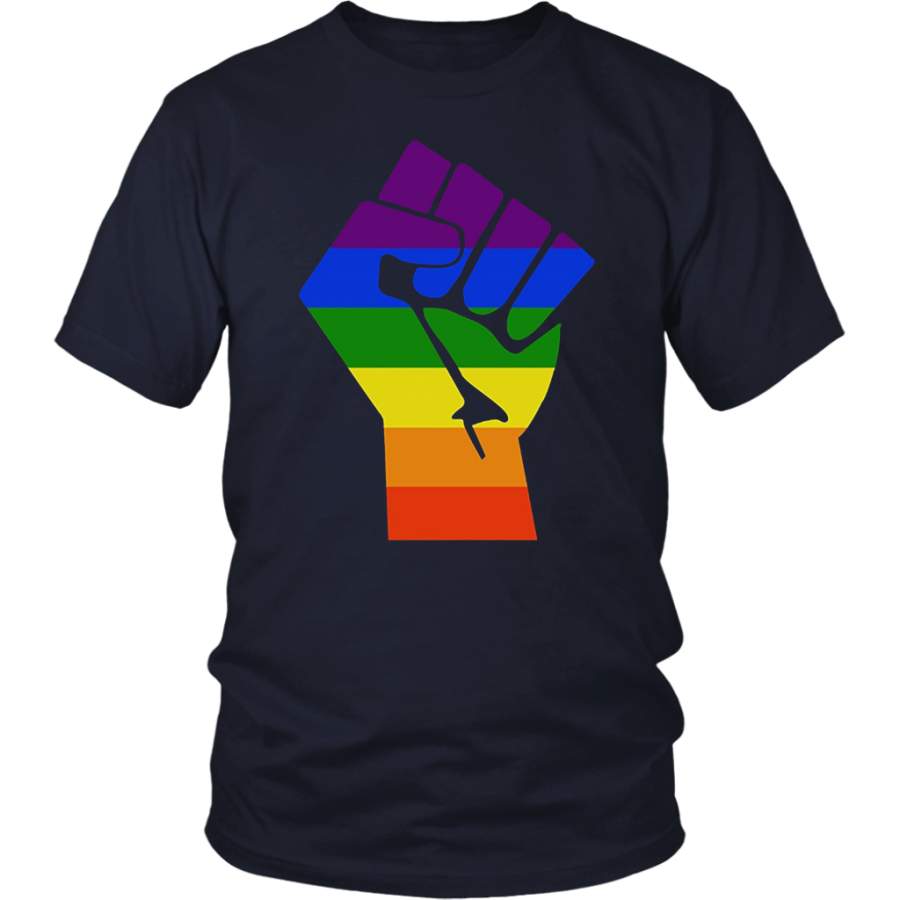 Feminist Symbol LGBT Resist Pride Fist Vintage T-Shirt