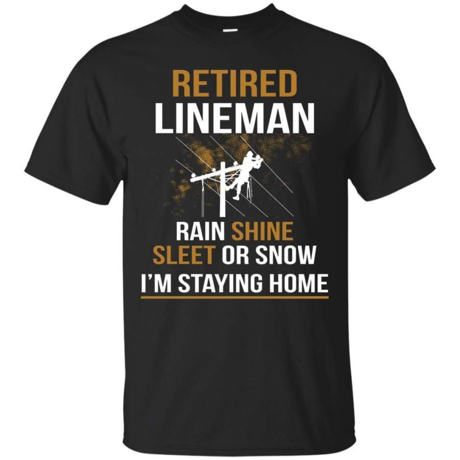 AGR Lineman Retirement Funny Novelty Man Woman Tshirt Jaq T-shirt