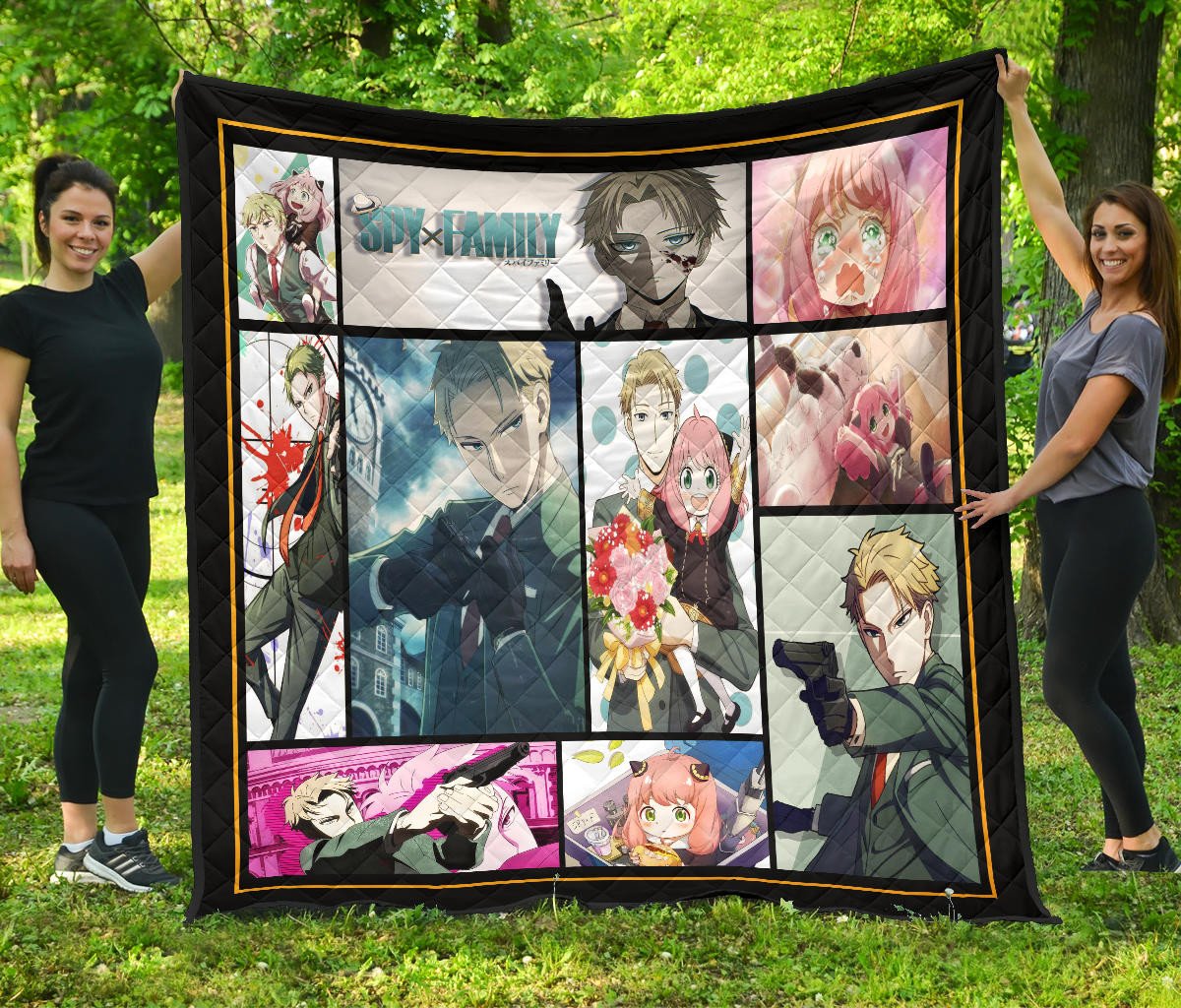 Loid Forger And Anya Forger Spy X Family Premium Quilt Blanket Anime Home Decor Custom For Fans Na042902