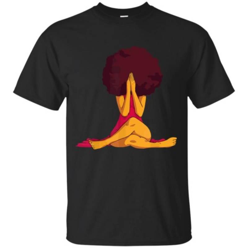 African American Afro Women Black Girl Magic Natural Hair T-Shirt