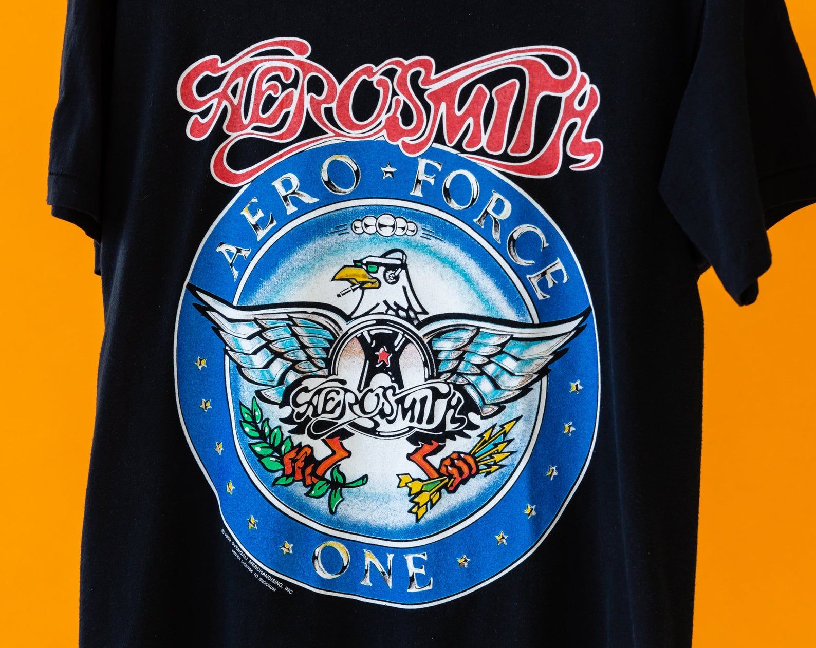 Vintage 1989 Aerosmith – Pump North American Tour – Aero Force One T-Shirt