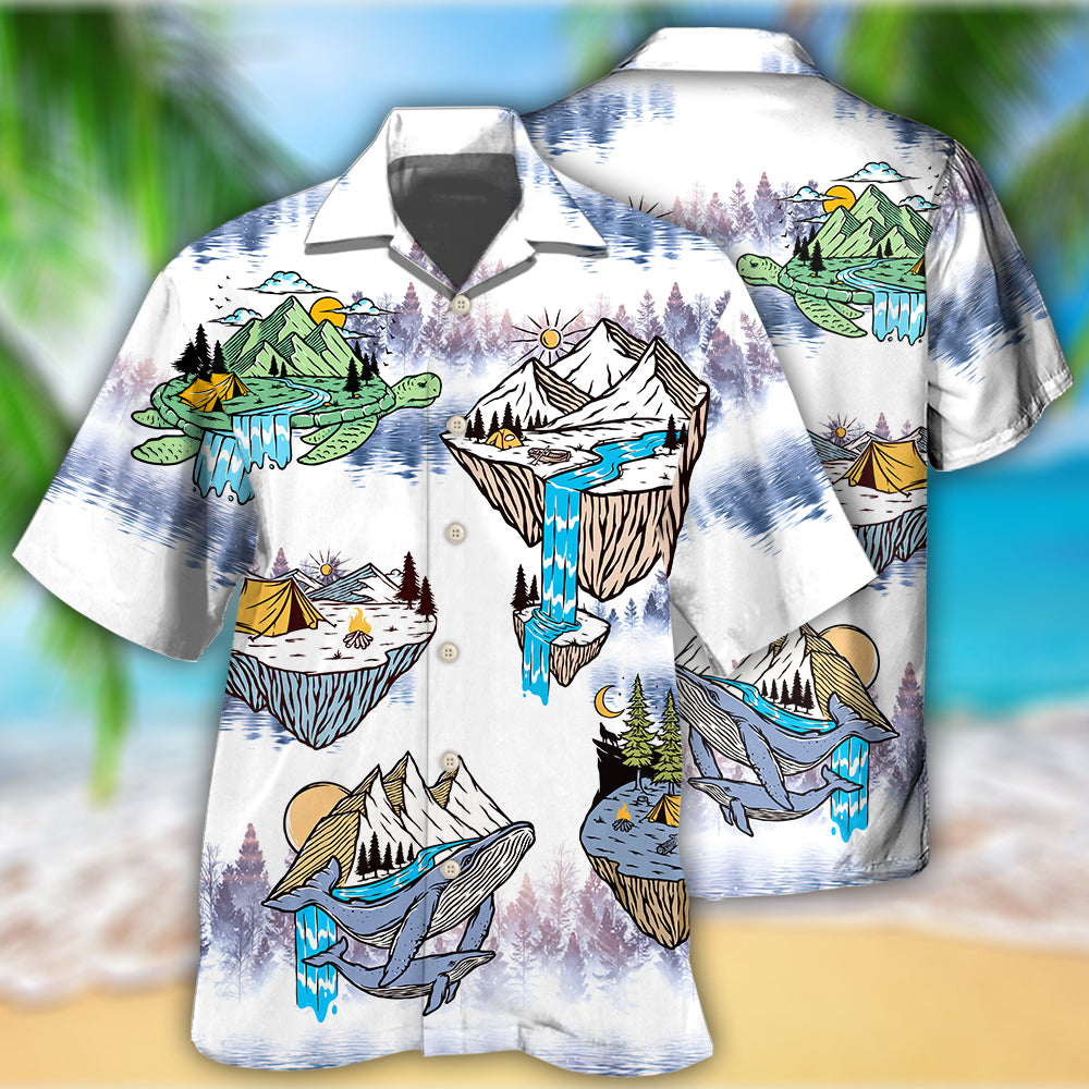 Turtle And Shark Camping – Hawaiian Shirt – Haws03Qan040422