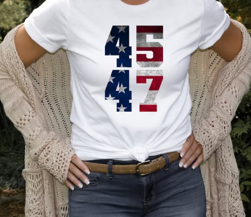 45 47 Trump 2024 Conservative Republican Trump Supporter Shirt Outfit