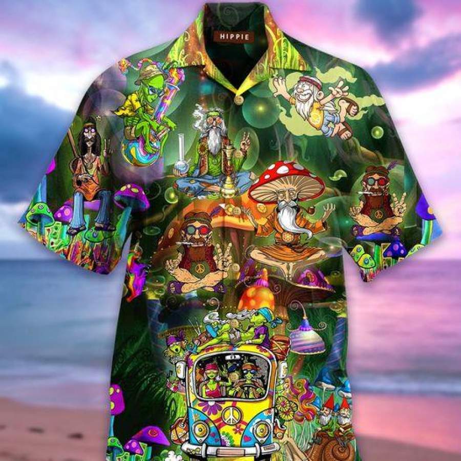 Amazing Colorful Hippie Hawaii Aloha Shirts Ha91563