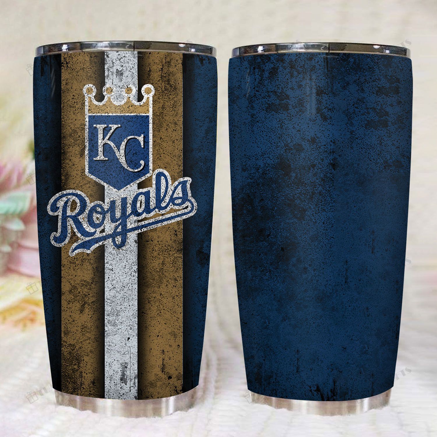 Kansas City Royals Baseball Grunge Style 20Oz Stainless Steel Tumbler