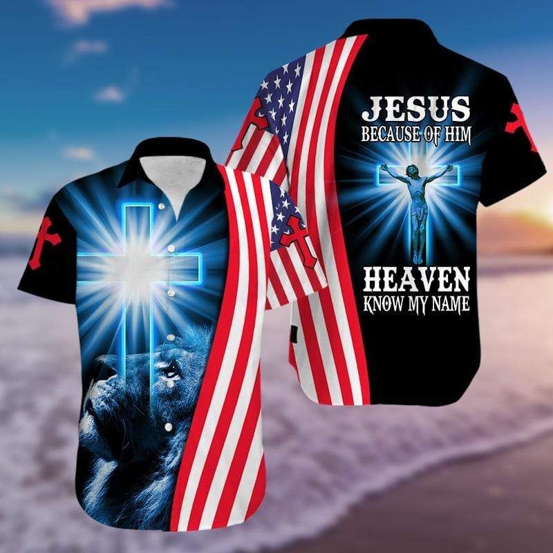 Shop from 1000 unique Hawaiian Aloha Shirts Lion Jesus Because Of Him Heaven Knows My Name