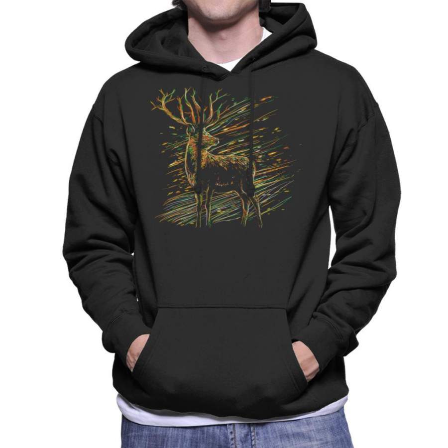 Autumn Deer Men’s Hooded Sweatshirt