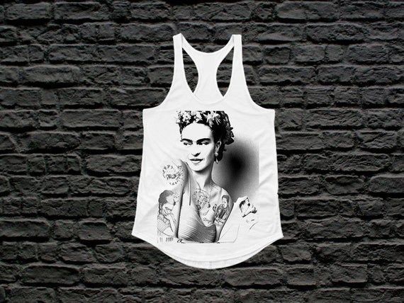 Frida Kahlo Racerback Tanks Woman Shirt Shirt