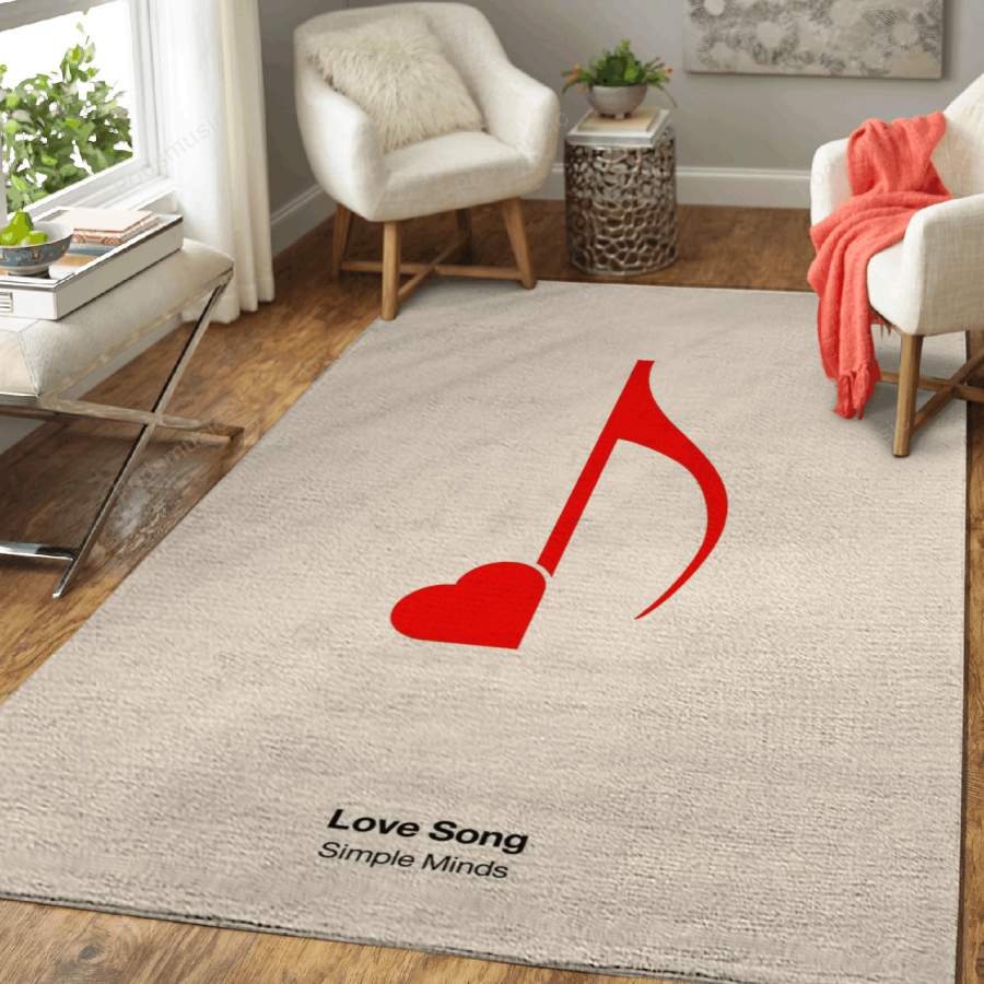 Love Song – Music Art For Fans Area Rug Living Room Carpet Floor Decor