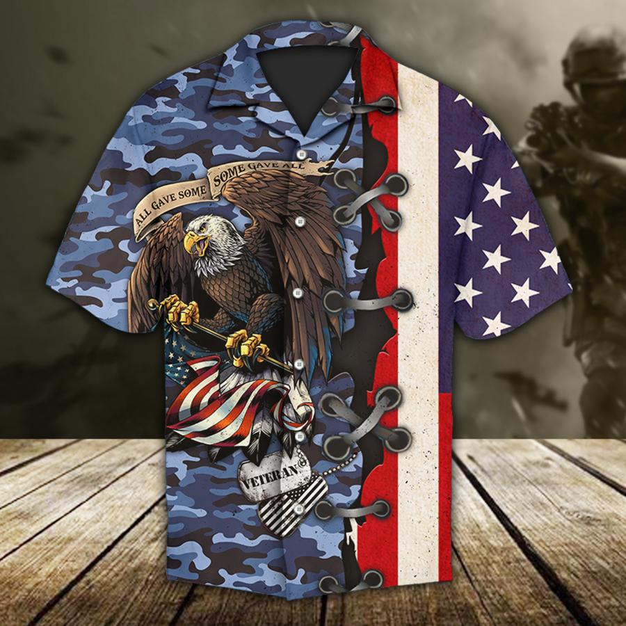 Veteran Navy Hawaiian Shirt