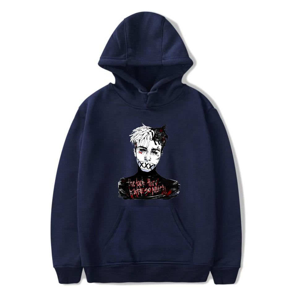 XXXTentacion Hoodies – Solid Color Popular Rapper XXXTentacion Icon Super Cool Hoodie