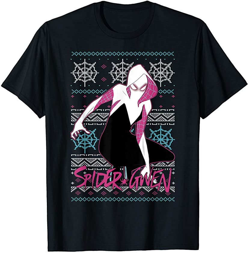 Spider Gwen Ugly Christmas Sweater T-Shirt T-Shirt