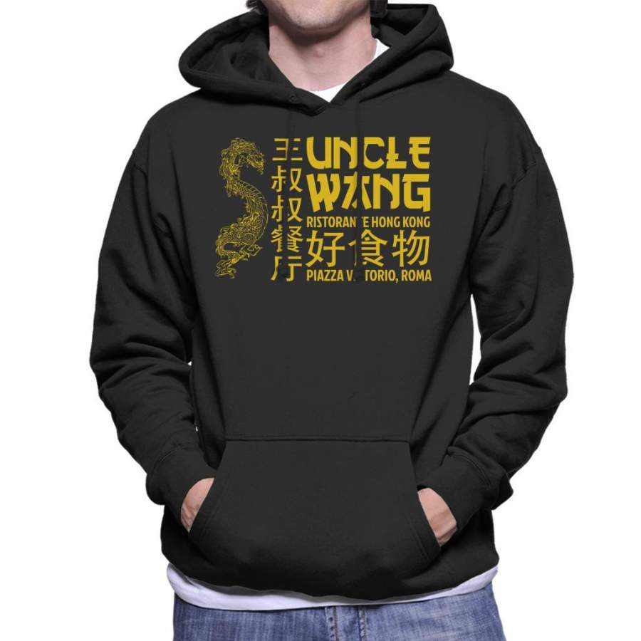 Way Of The Dragon Uncle Wangs Restaurant Men’s Hooded Sweatshirt